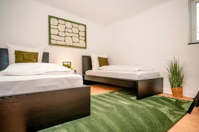 Ein Bett oder Betten in einem Zimmer der Unterkunft Kurzzeitglück 24h Self Check-In OB01-01
