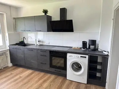 Küche/Küchenzeile in der Unterkunft Ferienwohnung Janne