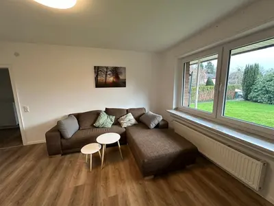 Ein Sitzbereich in der Unterkunft Ferienwohnung Janne