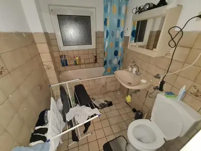 Ein Badezimmer in der Unterkunft Privatzimmer in GE-Schalke