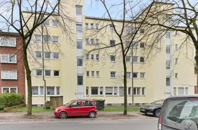 Das Gebäude in dem sich die Ferienwohnung befindet