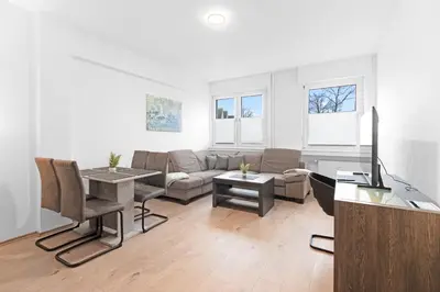 Ein Sitzbereich in der Unterkunft Lünen Living Apartments #10