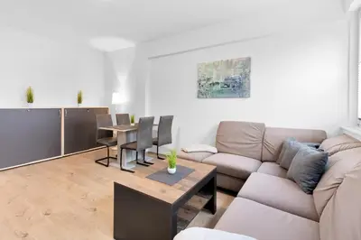 Ein Sitzbereich in der Unterkunft Lünen Living Apartments #10