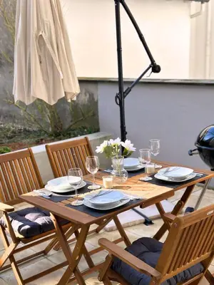 Grundriss der Unterkunft MOLA Apartments-Stilvolle Altstadtwohnung- Seilersee-5 Personen-Terrasse-Grill-Gratis WLAN