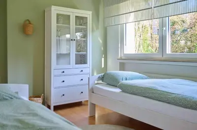 Ein Bett oder Betten in einem Zimmer der Unterkunft Heideaway