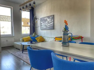 Ein Sitzbereich in der Unterkunft Ring-Apartments Gelsenkirchen, Zentrum