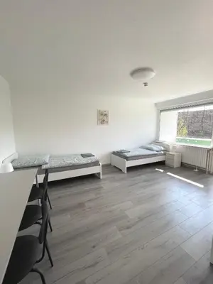 Ein Bett oder Betten in einem Zimmer der Unterkunft Gemütliches Apartment Hagen