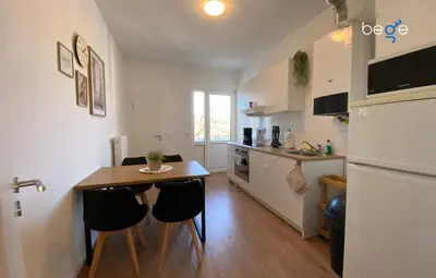 Küche/Küchenzeile in der Unterkunft BEGE APARTMENTS Business Escape