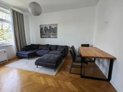 Ein Sitzbereich in der Unterkunft Zentral gelegen, Sehr geräumig, 3 Zimmer, 3 Betten