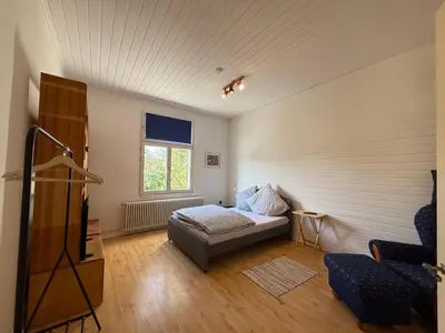 Ein Bett oder Betten in einem Zimmer der Unterkunft Ferien und Arbeiten am Hasten