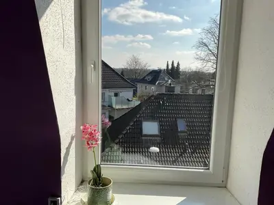 Ein Balkon oder eine Terrasse in der Unterkunft Ferienwohnung Radevormwald -Mitte-2