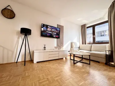 TV/Unterhaltungsangebot in der Unterkunft PrimeTimeSuites Nähe Messe & HBF