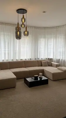 Ein Sitzbereich in der Unterkunft Zentral & Modern Nähe Düsseldorf und Köln