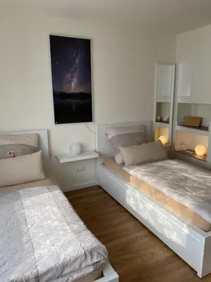Grundriss der Unterkunft Apartment nähe Flughafen PSD Dome Merkur Arena