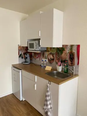 Grundriss der Unterkunft Apartment nähe Flughafen PSD Dome Merkur Arena