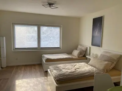 Grundriss der Unterkunft Apartment nähe Flughafen PSD Dome Merkur Arena