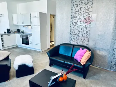 Küche/Küchenzeile in der Unterkunft Stylish & central #LoftWerk 2