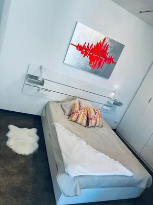 Ein Bett oder Betten in einem Zimmer der Unterkunft Stylish & central #LoftWerk 2