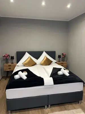 Ein Bett oder Betten in einem Zimmer der Unterkunft Apartment in best place