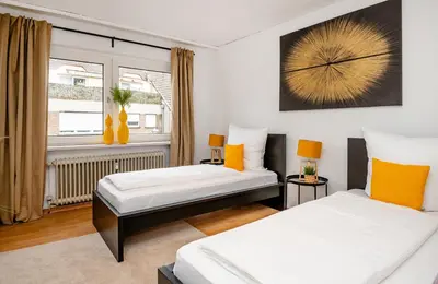Ein Bett oder Betten in einem Zimmer der Unterkunft Gemütliche 2 Zimmerwohnung für 4 Personen