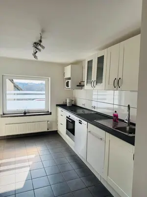 Küche/Küchenzeile in der Unterkunft Ferienwohnung im Grünen