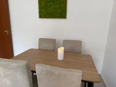 Ein Sitzbereich in der Unterkunft 56qm Erdgeschoss-Wohnung zentral in Bochum Ehrenfeld mit Balkon - Friederika II