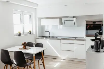Küche/Küchenzeile in der Unterkunft Top moderne Ferienwohnung im Herzen des Ruhrgebiets