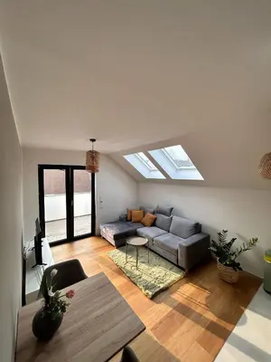 Grundriss der Unterkunft Apartment am See mit Dachterrasse