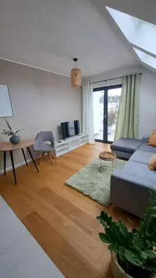 Grundriss der Unterkunft Apartment am See mit Dachterrasse