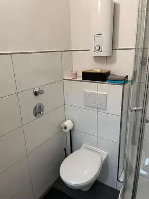 Ein Badezimmer in der Unterkunft Apartment Nähe Messe Philharmonie, Rüttenscheid,Uniklinikum