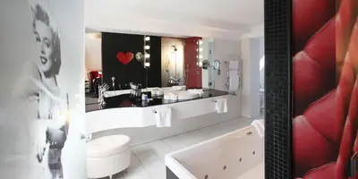 Ein Badezimmer in der Unterkunft Landhaus Spatzenhof