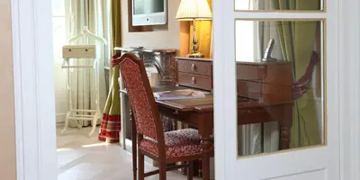 Ein Sitzbereich in der Unterkunft Landhaus Spatzenhof