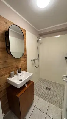 Ein Badezimmer in der Unterkunft Im Herzen Halterns