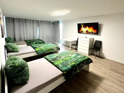 Ein Bett oder Betten in einem Zimmer der Unterkunft Work & Relax Apartments in Duisburg