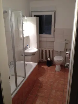 Ein Badezimmer in der Unterkunft HertenFlats - Apartment Balkon