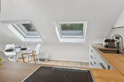 Küche/Küchenzeile in der Unterkunft Dachgeschoss Traum Wohnung Ronsdorf 3 Zimmer