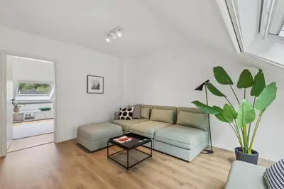 Ein Sitzbereich in der Unterkunft Dachgeschoss Traum Wohnung Ronsdorf 3 Zimmer