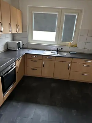 Küche/Küchenzeile in der Unterkunft Smile Apartment Duisburg