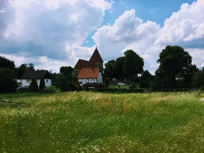 Das Gebäude in dem sich die Ferienwohnung befindet