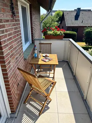 Ein Balkon oder eine Terrasse in der Unterkunft Mamat Ferienwohnungen