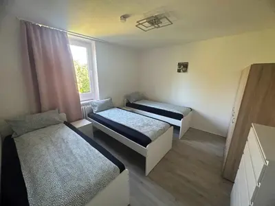 Ein Bett oder Betten in einem Zimmer der Unterkunft Apartment with Balcony in Dortmund
