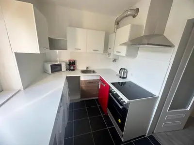 Küche/Küchenzeile in der Unterkunft Apartment with Balcony in Dortmund