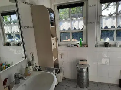 Ein Badezimmer in der Unterkunft Ferienwohnung mit Ruhrtalblick