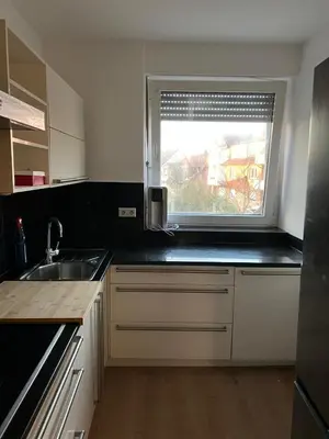 Küche/Küchenzeile in der Unterkunft Monteurwohnung 9P Hamm Zentral