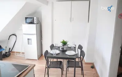Küche/Küchenzeile in der Unterkunft BEGE APARTMENTS Company Zone