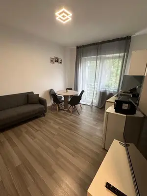Ein Sitzbereich in der Unterkunft Smile Apartment 5