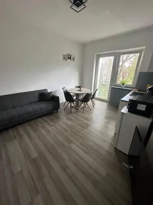 Ein Sitzbereich in der Unterkunft Smile Apartment 5