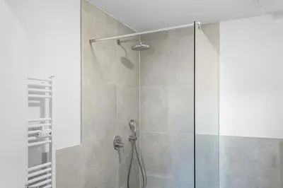 Ein Badezimmer in der Unterkunft Stylisches City-Apartment