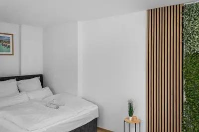 Ein Bett oder Betten in einem Zimmer der Unterkunft Stylisches City-Apartment
