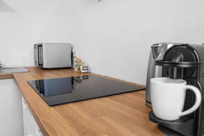 Kaffee-/Teezubehör in der Unterkunft Stylisches City-Apartment